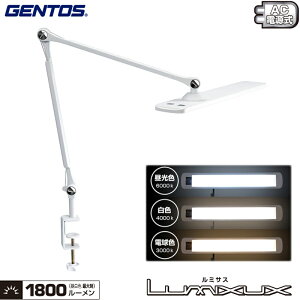 �W�F���g�X DK-R190WH �z���C�g Lumixux�V���[�Y �����Ɗ�̎����l�����f�X�N���C�g ���邳�ő�1800���[���� �c�����E�������̐ݒu�ꏊ�ɑΉ� 2-WAY