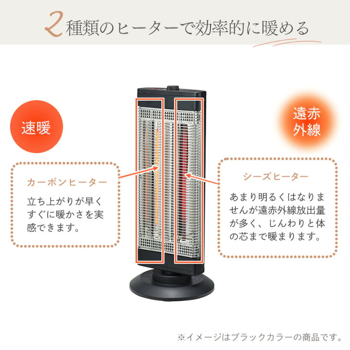 楽天市場】ユアサプライムス スリムハイブリッドヒーター 電気ストーブ 