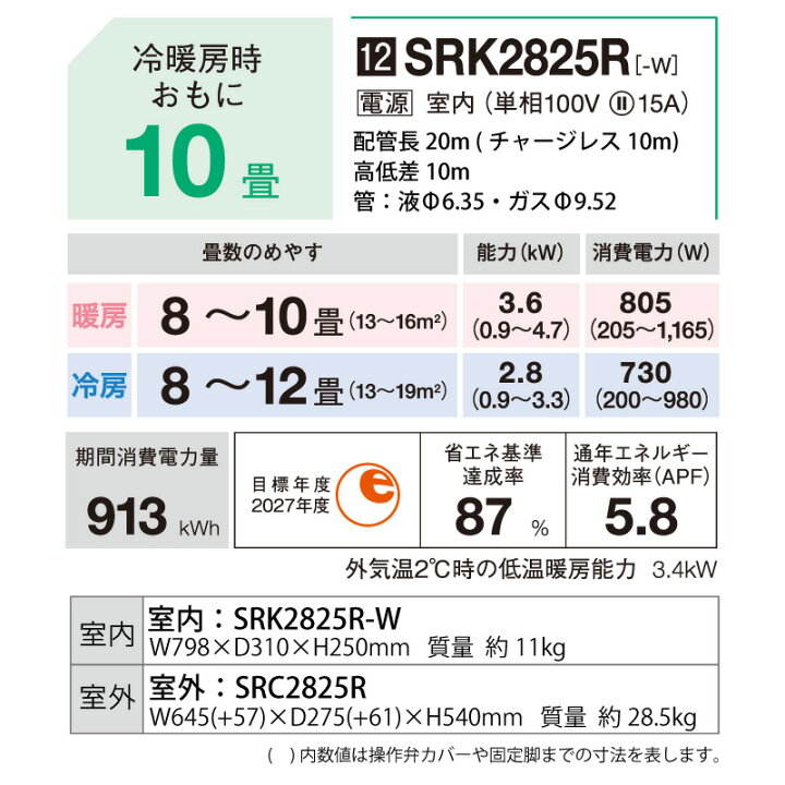 楽天市場】三菱重工 ルームエアコン 主に 10畳用 ビーバーエアコン 
