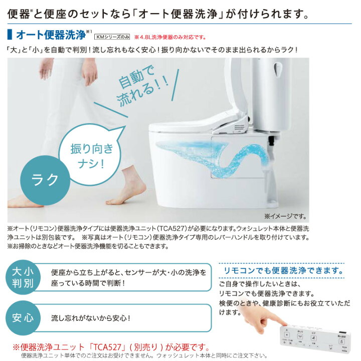 楽天市場】TOTO 温水洗浄便座 ウォシュレット TCF8CKM41 (#NW1 #SC1 