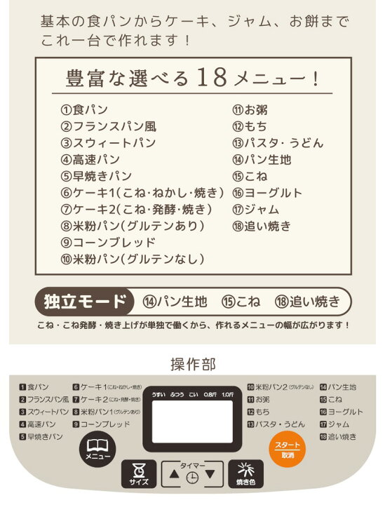 楽天市場】ベルソス Stella ホームベーカリー 1.0斤 VS-KE32 ベージュ 