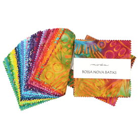 バティックmodaチャームパック「BOSSA NOVA BATIKS-4361PP」カットクロス 約12.7cm角42枚入