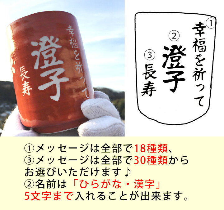 楽天市場 送料無料 名入れ プレゼント ギフト 湯呑み 感謝一杯湯呑みペア 和 超最速 名前入り 名入り 結婚祝い 結婚内祝い 湯のみ 湯呑 湯飲み ゆのみ 新生活 誕生日 還暦祝い 古希 お祝い 祖父 祖母 ペア 夕立窯 陶器 美濃焼 敬老の日 名入れプレゼント