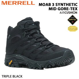 メレル モアブ3 MERRELL MOAB3 SYNTHETIC MID GORE-TEX TRIPLE BLACK