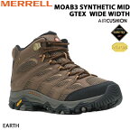 メレル モアブ3 MERRELL MOAB3 SYNTHETIC MID GORE-TEX WIDE WIDTH EARTH