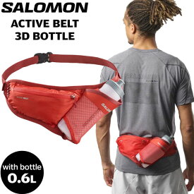 登山 トレッキング トレラン 24SS SALOMON サロモン ACTIVE BELT 3D BOTTLE アクティブベルト3ディーボトル HIGHRISKRED/REDDAHLIA