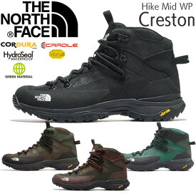 ザ ノース フェイス クレストン ハイク ミッド ウォータープルーフ TNF Creston Hike Mid WP 登山靴 アウトドアシューズ