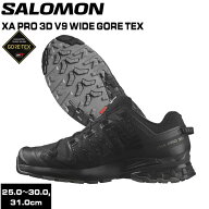 サロモン トレイルランニングシューズ トレラン ランニングシューズ XA PRO 3D V9 WIDE GTX BLACK/PHANTO…