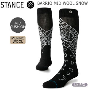XL[ Xm[{[h C STANCE X^X BARRIO MID WOOL SNOW oI~bhE[