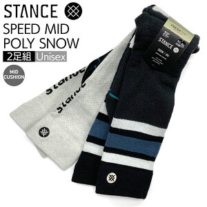 �X�^���X �X�s�[�h�~�b�h�|���X�m�[2PK STANCE SPEED MID POLY SNOW 2 PACK �X�L�[ �X�m�[�{�[�h �\�b�N�X �C�� �u���b�N