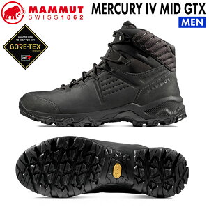�}���[�g �}�[�L�����[4�~�b�h�S�A MAMMUT MERCURY IV MID GTX MEN BLACK �g���b�L���O�V���[�Y �o�R�C
