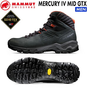 �}���[�g �}�[�L�����[4�~�b�h�S�A MAMMUT MERCURY IV MID GTX MEN BLACK-HOTRED �g���b�L���O�V���[�Y �o�R�C