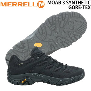 ������ ���A�u3�V���Z�e�B�b�N�S�A�e�b�N�X MERRELL MOAB 3 SYNTHETIC GORE-TEX �E�H�[�L���O �g���b�L���O �C �u���b�N 7 7.5 8 8.5 9 9.5 10