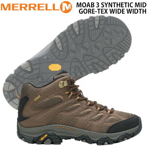 ������ ���A�u3�V���Z�e�B�b�N�~�b�h�S�A�e�b�N�X���C�h MERRELL MOAB 3 SYNTHETIC MID GORE-TEX WIDEWIDTH �E�H�[�L���O �g���b�L���O �C �A�[�X 7 7.5 8 8.5 9 9.5 10