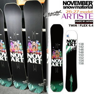 �\�� 26-27 �m�[�x���o�[ �A�[�e�B�X�g NOVEMBER ARTISTE �X�m�[�{�[�h �� 26-27-BO-NOV 138 142 146 148 150 152 154 158