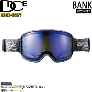 �\�� 26-27 DICE BANK �_�C�X �o���N BK65191 GRY ����×MIT�u���[�~���[ 26-27-GG-DIC �X�L�[ �X�m�[�{�[�h �S�[�O�� ���{�� ����