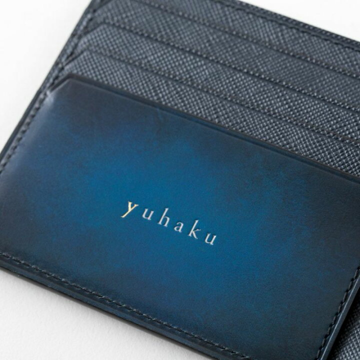楽天市場】【yuhaku ユハク 公式 牛革 二つ折り財布 正規品】本革 