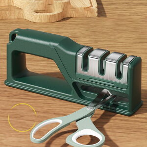 包丁研ぎ器 シャープナー 包丁研ぎ ハサミ研ぎ 4段階 粗研ぎ 細研ぎ 仕上げ研 ナイフ研ぎ 滑り止め 切れ味 交換研ぎ器付き 調理器具 キッチン用