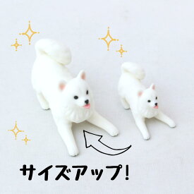 【soramame】Partner's 1 サモエド(寸法：幅1.8cm×高2.3cm×奥行3.3cm)