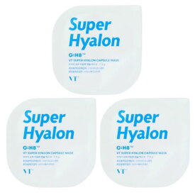 【3個セット】VT Cosmetics スーパー ヒアルロン カプセルマスク 7.5g×3個 (正規品/国内配送) SUPER HYALON CAPSULE MASK 韓国 スキンケア 水分保湿 韓国コスメ 保湿ケア 韓コス 泥パック 毛穴ケア 乾燥肌