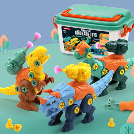 恐竜おもちゃ 男の子 組み立て 恐竜セット 知育玩具 おもちゃ 女の子 組み立ておもちゃ パズル ドリル トリケラトプス ティラノサウルス ブラキオサウルス 大工さんごっこおもちゃ DIY恐竜立体パズル 誕生日 プレゼント 3歳 4歳 5歳 6歳 クリスマスプレゼント