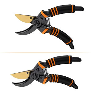 【庭師おすすめ】剪定ばさみ 剪定バサミ 2段階調節可能 剪定鋏 女性用 園芸用はさみ SK85高炭素鋼刃 錆びにくい ガーデニング 握りやすい 枝切りはさみ 盆栽 観葉植物 太い枝 庭木の剪定 フ