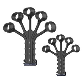 フィンガーパワー Yui 正規品 2個セット フィンガートレーナー グリップ鍛錬 握力トレーニング 強度調節可能 握力強化道具 握力回復 握力トレーナー パワーグリップ 握力訓練 ストレス解消 使用簡単 ブラック