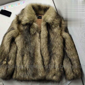秋冬 メンズ ファーコート 毛皮コート 防寒防風 ショート丈 ファー フェイクファー メンズコート 通勤 メンズアウター  暖かい