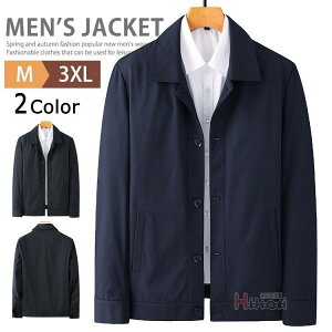 メンズ ブルゾン アウター スイングトップ ワーク 裏地付き カジュアル ジャンパー ボダン留め 作業服