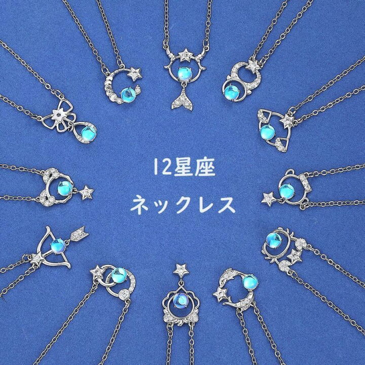 楽天市場】12星座ネックレス レディース アクセサリー 星座 ペンダント 