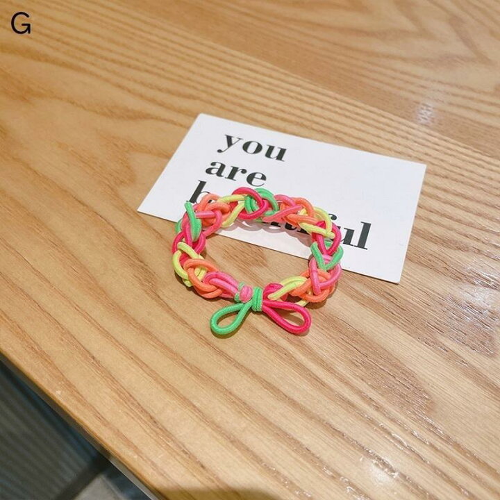 楽天市場】ブレスレット ミサンガ ゴムバンド 編み込み ヘアゴム  