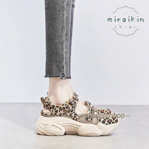 スポーツサンダル レディース 夏 サンダル 厚底ベルクロスポーツサンダル ストラップあり 厚底スニーカー スポサン 靴 夏シューズ メッシュ 歩きやすい アジアン