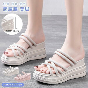 8cm厚底 サンダル レディース 小さいサイズ 歩きやすい 疲れない おしゃれ かわいい 快適 柔らかい カジュアル ダッドサンダル 防滑 軽量 美脚効果 韓国