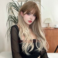 ウィッグ ロング コスプレ ギャル 金髪 グラデーション 自然 フルウィッグ バレない レイヤー ロングヘア