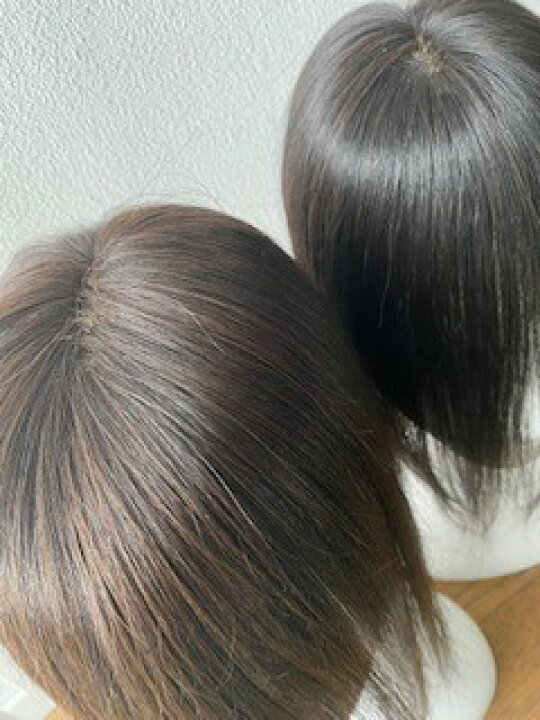 楽天市場】人毛100％ ヘアピース 前髪付き 二重構造引き抜き 総手植え 