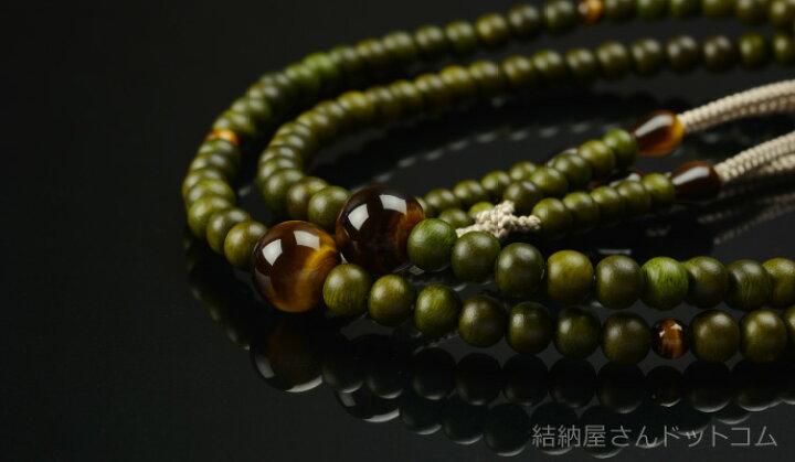 楽天市場】数珠 念珠 【真言宗】 緑檀 虎目石仕立 吉祥梵天 尺二（桐箱 