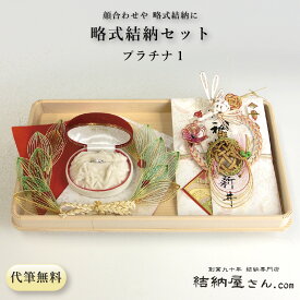【 顔合わせ 食事会 略式結納セット プラチナセット1 】結納セット 結納袋 結納金 のし袋 手渡しタイプ これで安心！結納の納め方DVD付