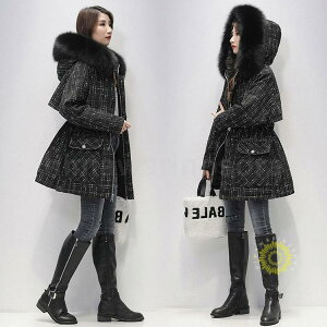 モッズコート ダウンジャケット レディース 冬 40代 中綿ダウンコート ミディアム丈 カジュアル エコファーフード付 綿ジャケット アウター暖かい オシャレ