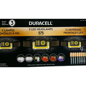 Duracell LED �w�b�h�����v �w�b�h���C�g 575���[���� 3��