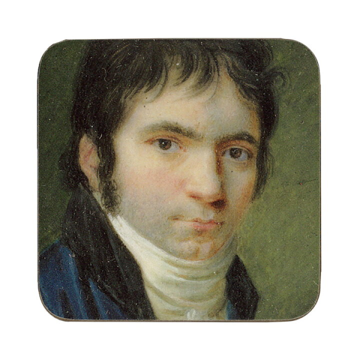 楽天市場 コースター6枚セット ベートーベン 肖像画 アート イラスト 作家 画家 絵画 楽譜 音楽家 輸入雑貨 キッチン用品 Coa812 ユージニア 楽天市場店