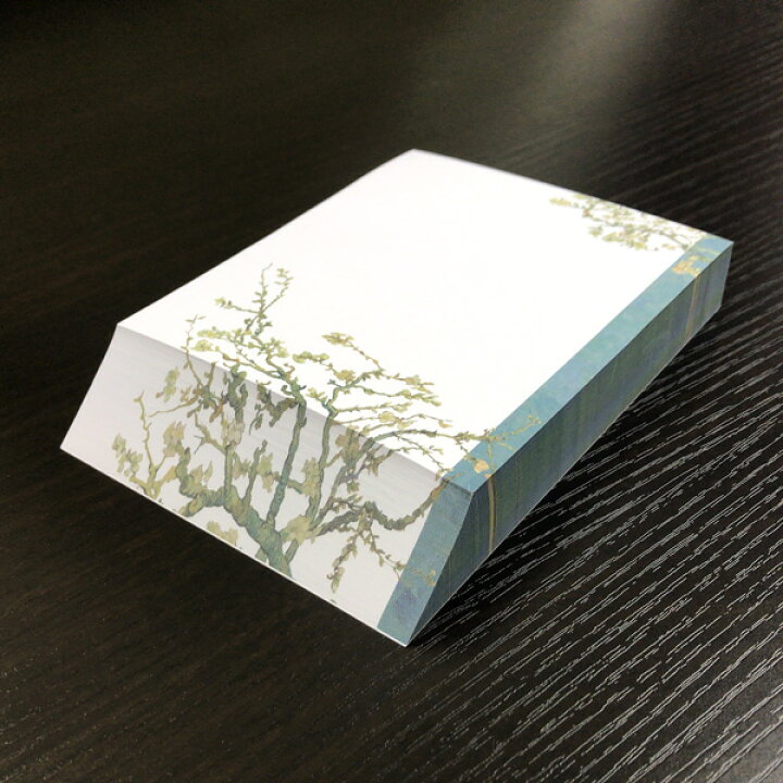 楽天市場 文具2点セット ゴッホ 花咲くアーモンド クリアファイル ノート メモ帳 アート イラスト 作家 画家 ギフト ステーショナリー ユージニア 楽天市場店