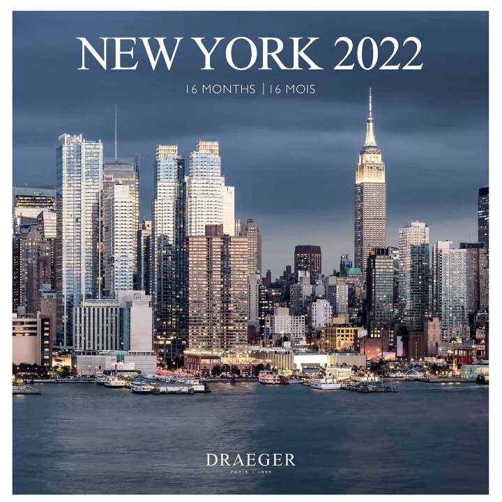 楽天市場 ドレジャー 22年 ラージカレンダー New York 壁掛けタイプ ニューヨーク 自由の女神 スケジュール 写真入り 祝日シール付き 輸入雑貨 Fsc認証 ユージニア 楽天市場店