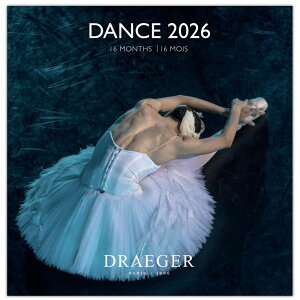 ドレジャー 2026年 ラージカレンダー DANCE ダンス 壁掛け 踊り子 カラー写真 風景 スケジュール管理 祝日シール付き