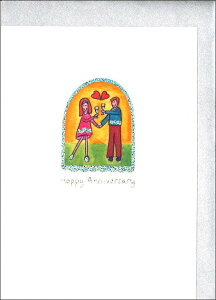 O[eBOJ[h ړIuHappy Anniversaryv 115×161mm Vo[ bZ[WJ[h  ^TCY AG(HSC516)