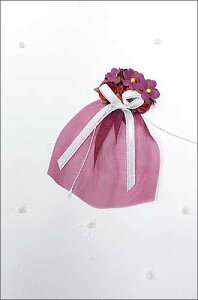 グリーティングカード【多目的】【バレンタイン】【母の日】「赤い花束とリボン」【封筒/120×168mm】【封筒の色/白】【中面・裏面/無地(用紙1枚付き)】【ハンドメイド】(W08076)