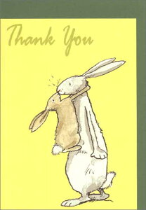 グリーティングカード 多目的 父の日「サンキュー!」 封筒115×162mm 定形サイズ 動物 イラスト 絵本 メッセージカード TWO BAD MICE