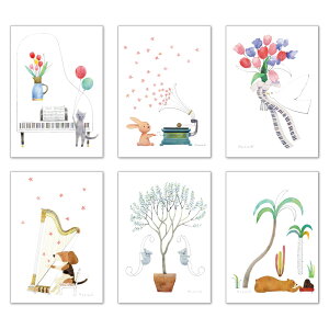 |XgJ[h6Zbg CXg Rca 105×150mm G{ CXg[^[ ʉ y   bZ[WJ[h Xւ͂(YKY-SET6)