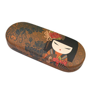 Kimmidoll メガネケース(クリーニングクロス入り) 眼鏡入れ こけし柄 母の日 ギフト キミドール(TATSUYO/タツヨ)