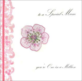 グリーティングカード【マザーズデイ/母の日】「薄いピンクの花」（SAM433）