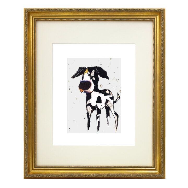 楽天市場 Ss10 Off 切り絵 イヌ 犬 イラスト入り額縁 アンティークゴールド 壁掛けフレーム 動物 オフィス インテリア 卒業祝い Fr Mx8639 ユージニア 楽天市場店